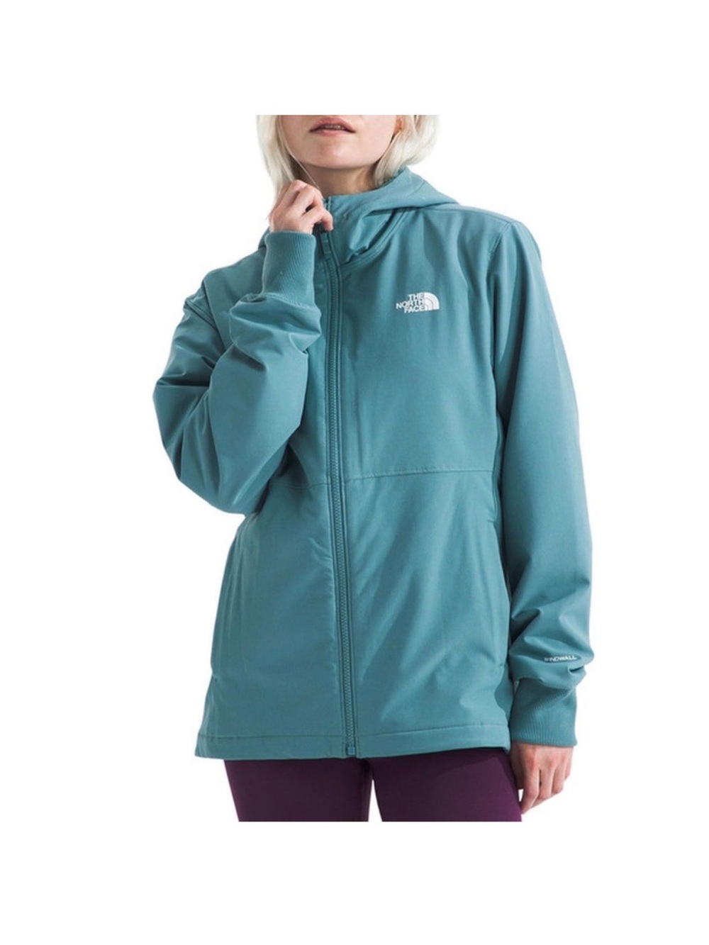 The North Face Women's Shelbe Raschel Zip Hooded Jacket Algae Blue